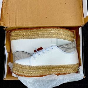 Rio Platform Sneaker- white by maker shoes